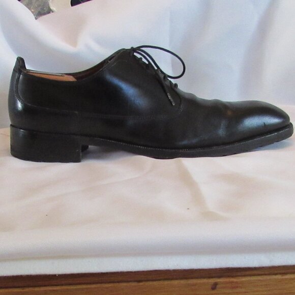 Fratelli Rossetti Black Derbys Size 9.5 Made in Italy Excellent Pre-Owned Cond. - Picture 5 of 11